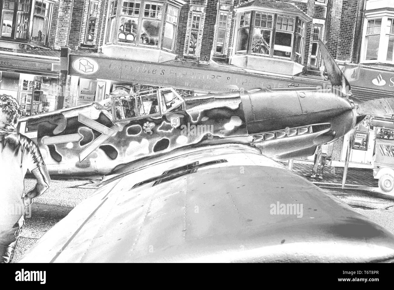 Colwyn Bay Forties Festival, Wales. Images have a Chrome effect Stock