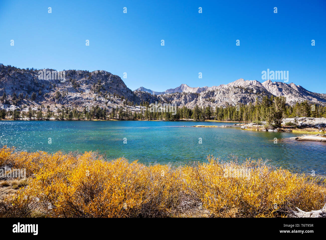 Lake in Sierra Nevada Stock Photo - Alamy