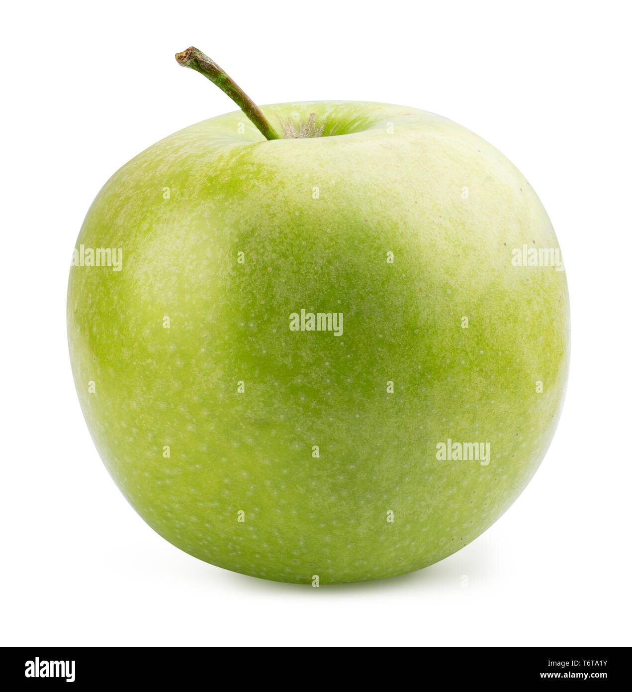 Green apple isolated on white background Stock Photo - Alamy