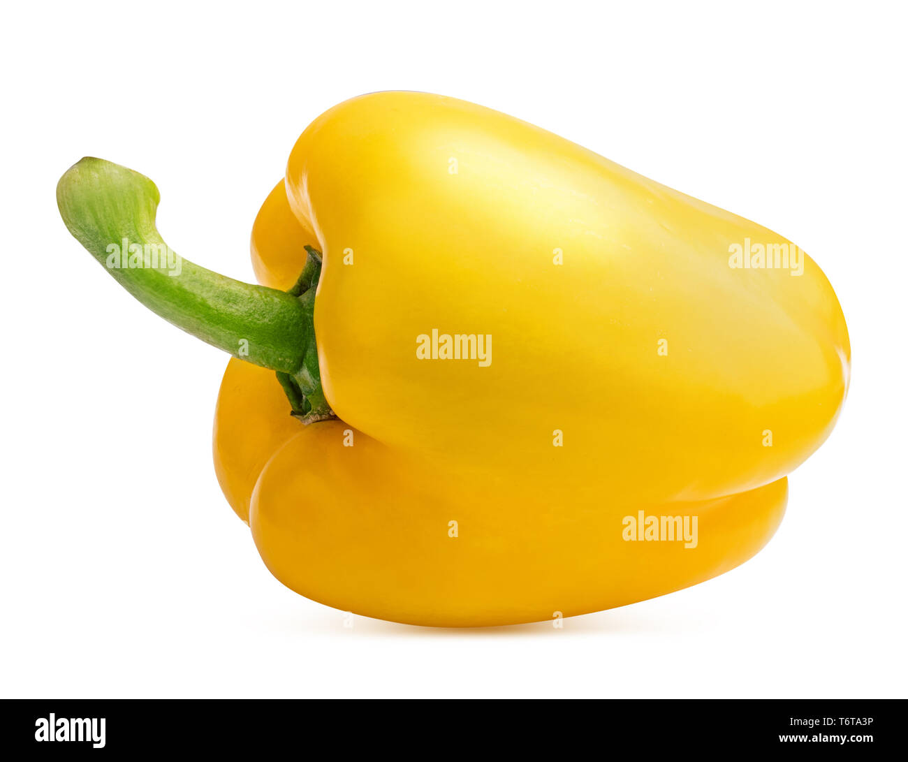 Yellow pepper isolated on white background. Stock Photo
