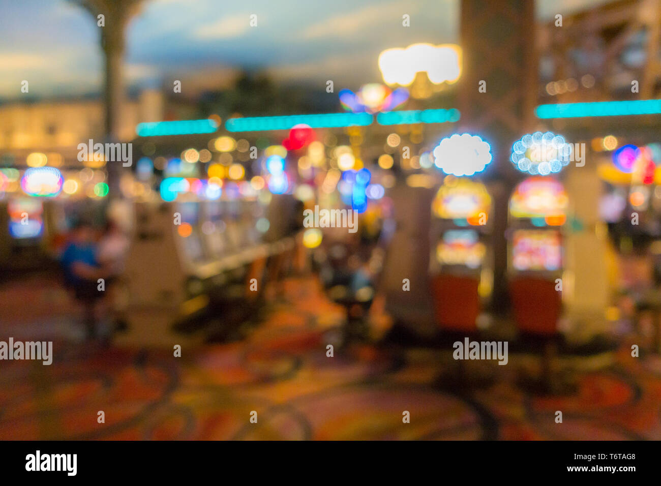 Las Vegas Casino Background Stock Photo