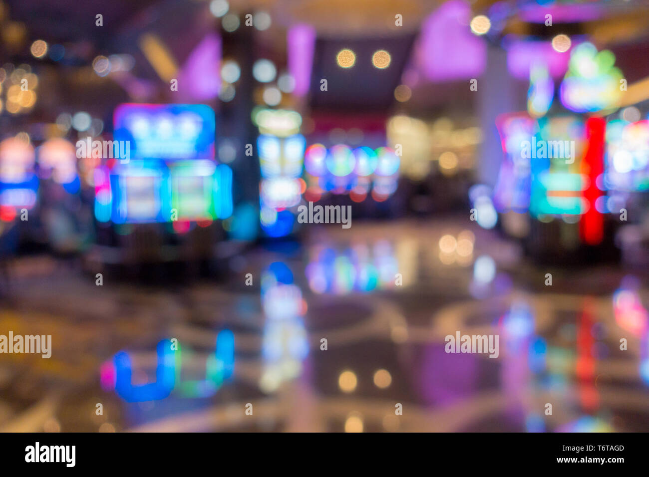 Las Vegas Casino Background Stock Photo