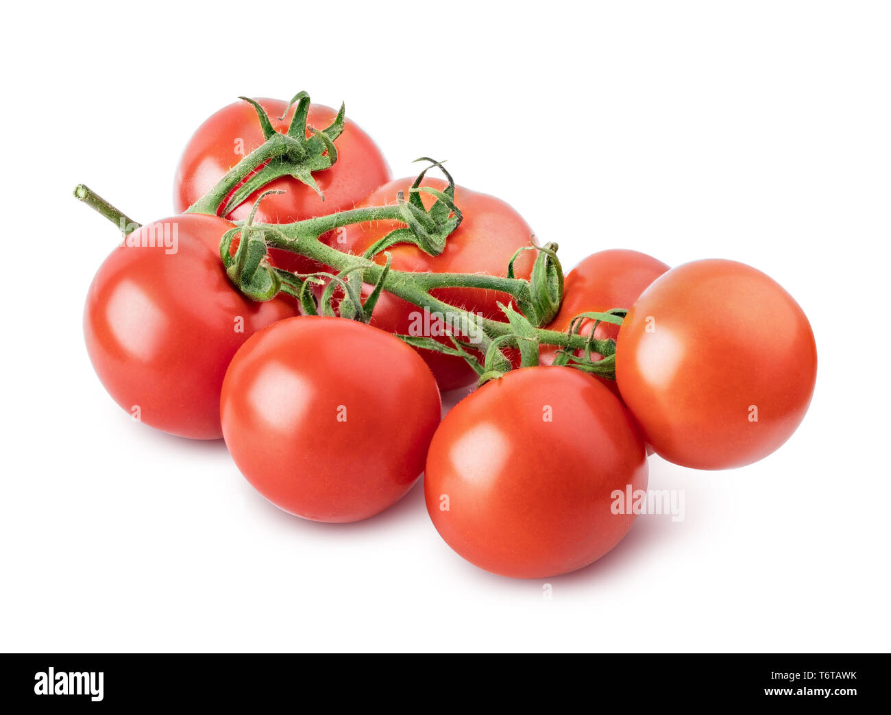 Red tomato isolated on white background. Clipping path Stock Photo - Alamy