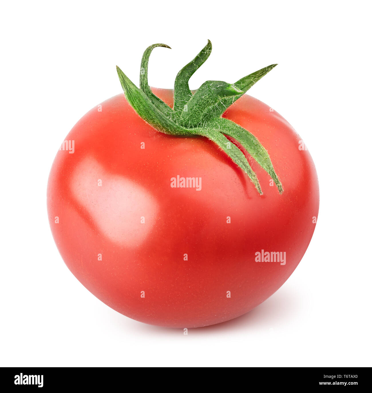 Red tomato isolated on white background. Clipping path Stock Photo - Alamy