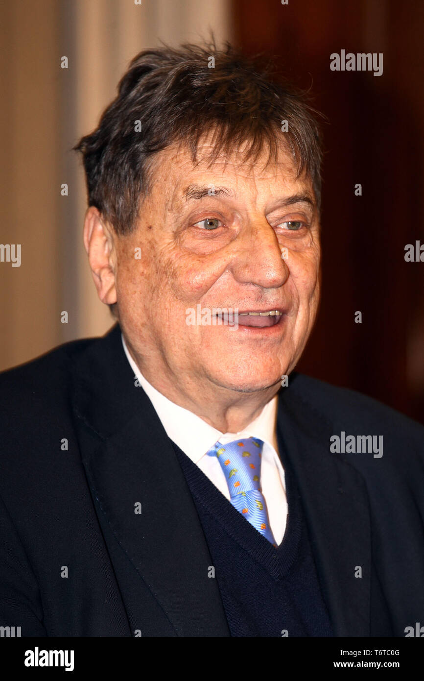 Claudio Magris, is a writer, essayist, translator, academic and Italian senator of the XII legislature Stock Photo