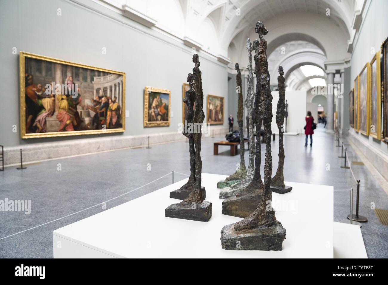 Exhibition of Alberto Giacometti at the Prado Museum in Madrid, Spain.  Featuring: Atmosphere Where: Madrid, Spain When: 01 Apr 2019 Credit: Oscar  Gonzalez/WENN.com Stock Photo - Alamy
