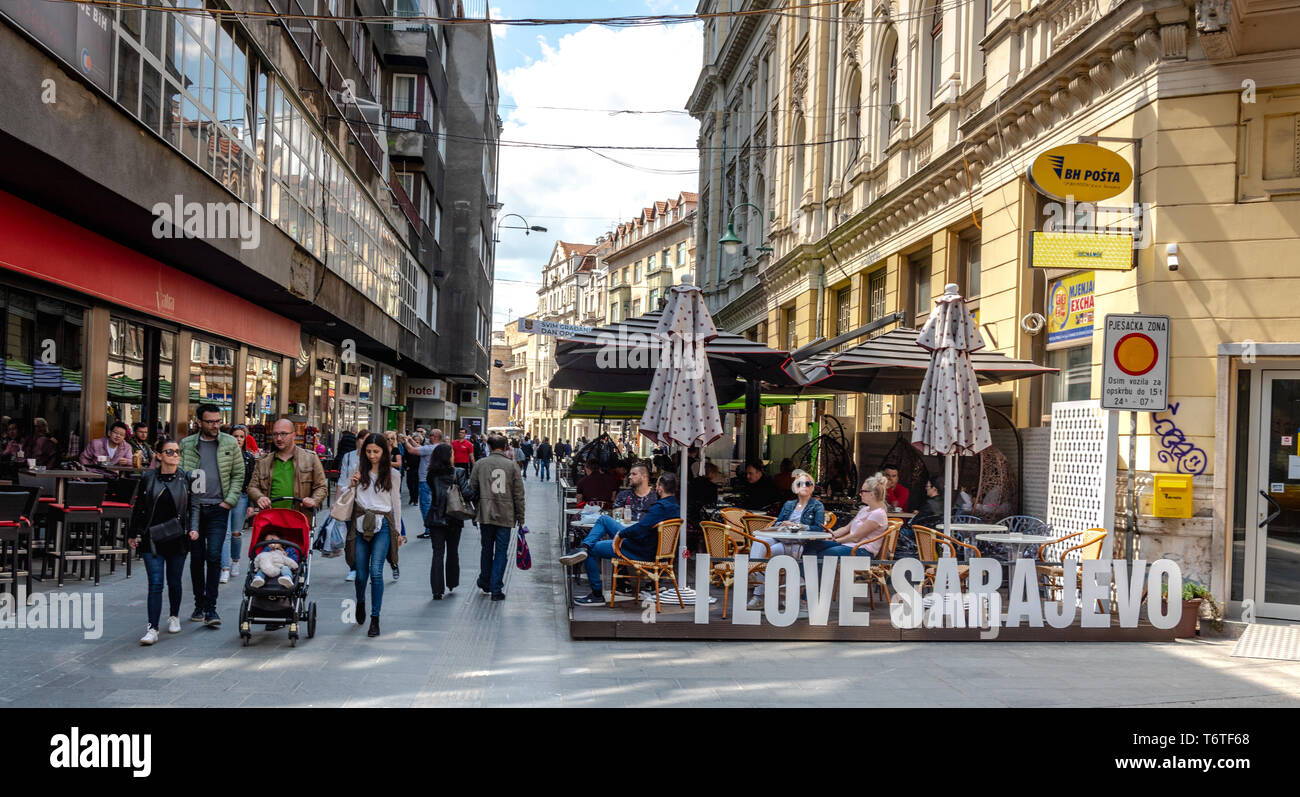 I Love Sarajevo Stock Photo - Alamy