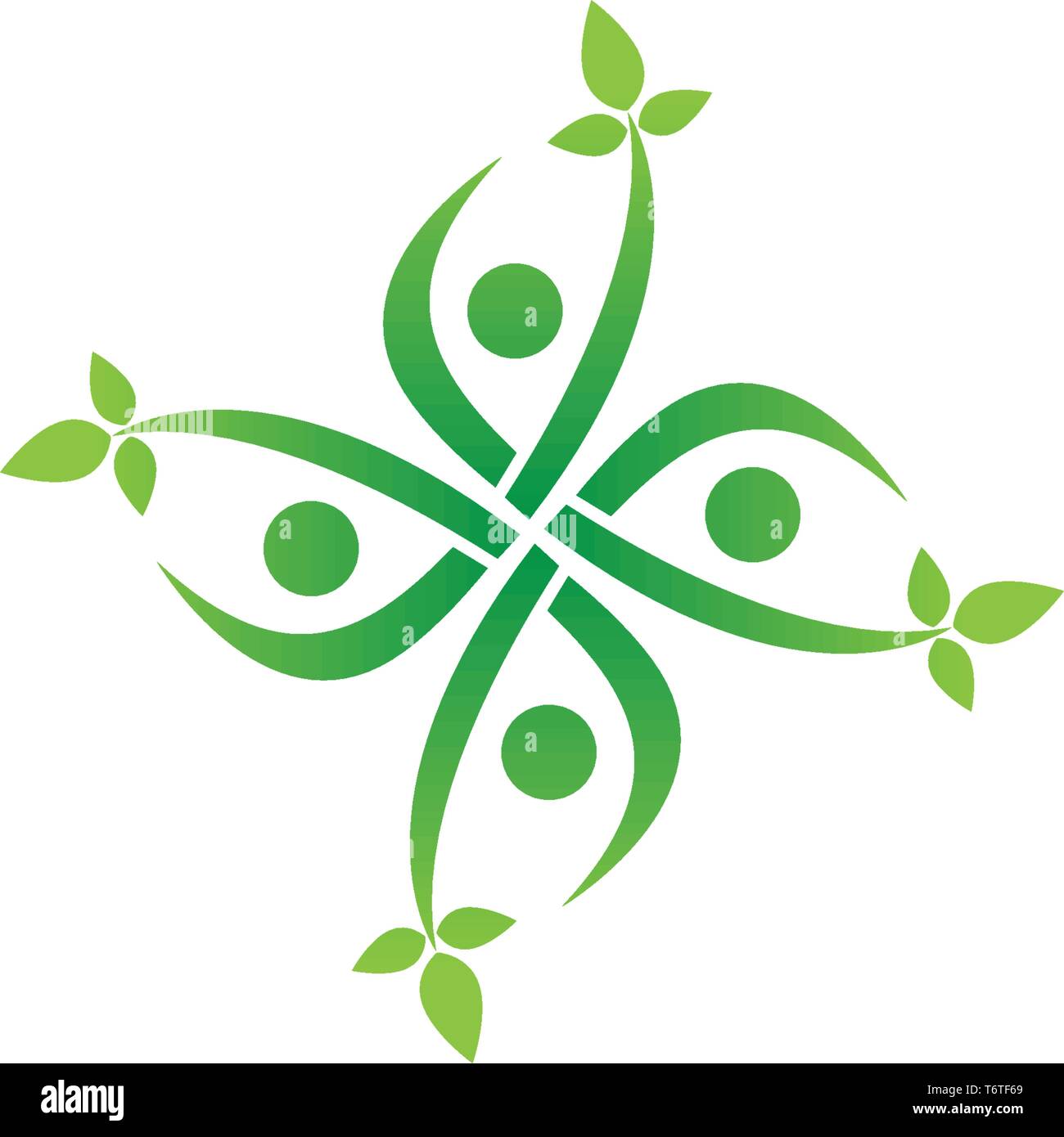 Health nature success people care logo and symbols template Stock ...