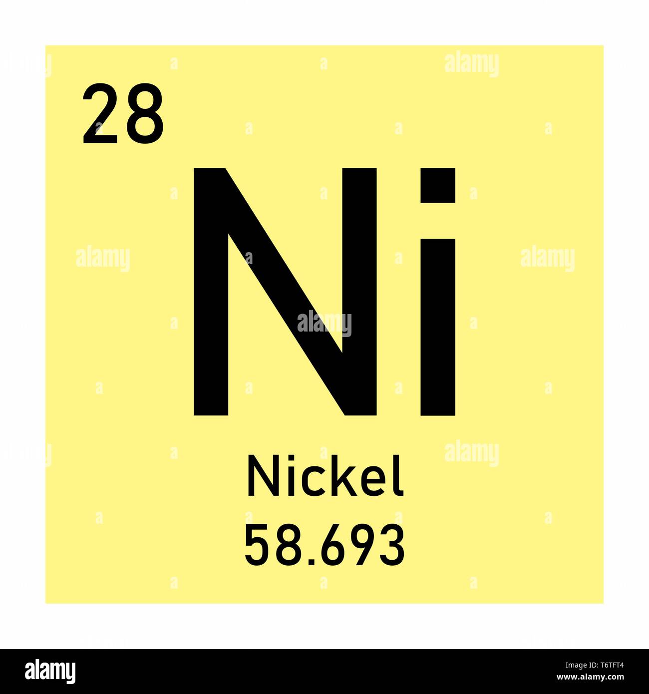 Periodic table element Nickel icon on white background Stock Vector Image &  Art - Alamy