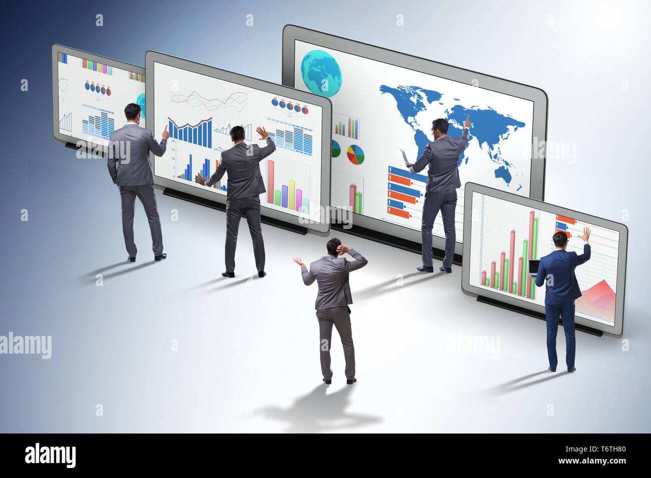 Concept of business charts and finance visualisation Stock Photo - Alamy