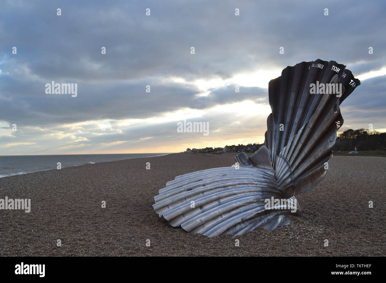 Aldeburgh Scallop Shell, Aldeburgh, Suffolk Stock Photo