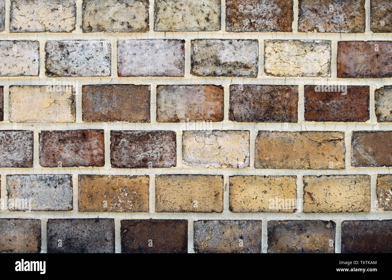 beige brick wall background Stock Photo