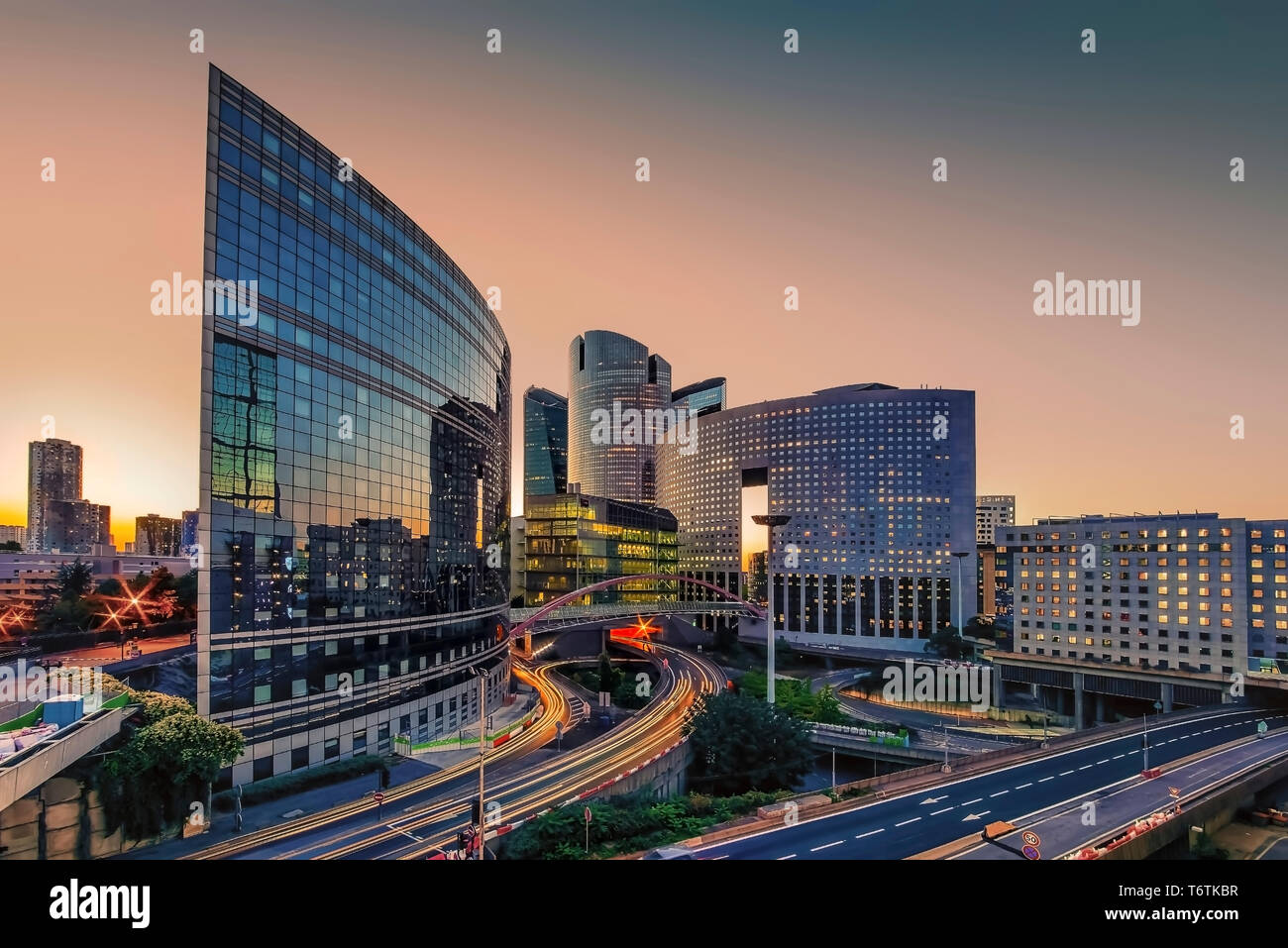 La Defense, business district in Paris Stock Photo Alamy
