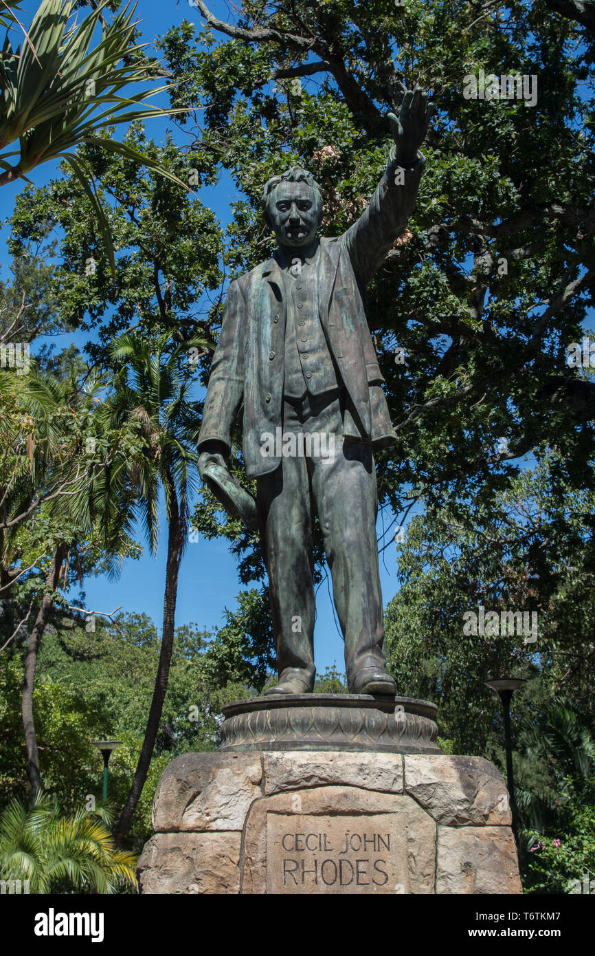 Statue of Cecil Rhodes, Company Gardens, Cape Town, South Africa Stock  Photo - Alamy