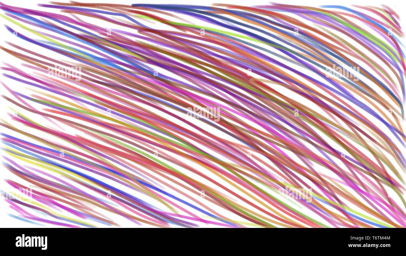 Abstract background drawn with colored pencils. Stock Photo
