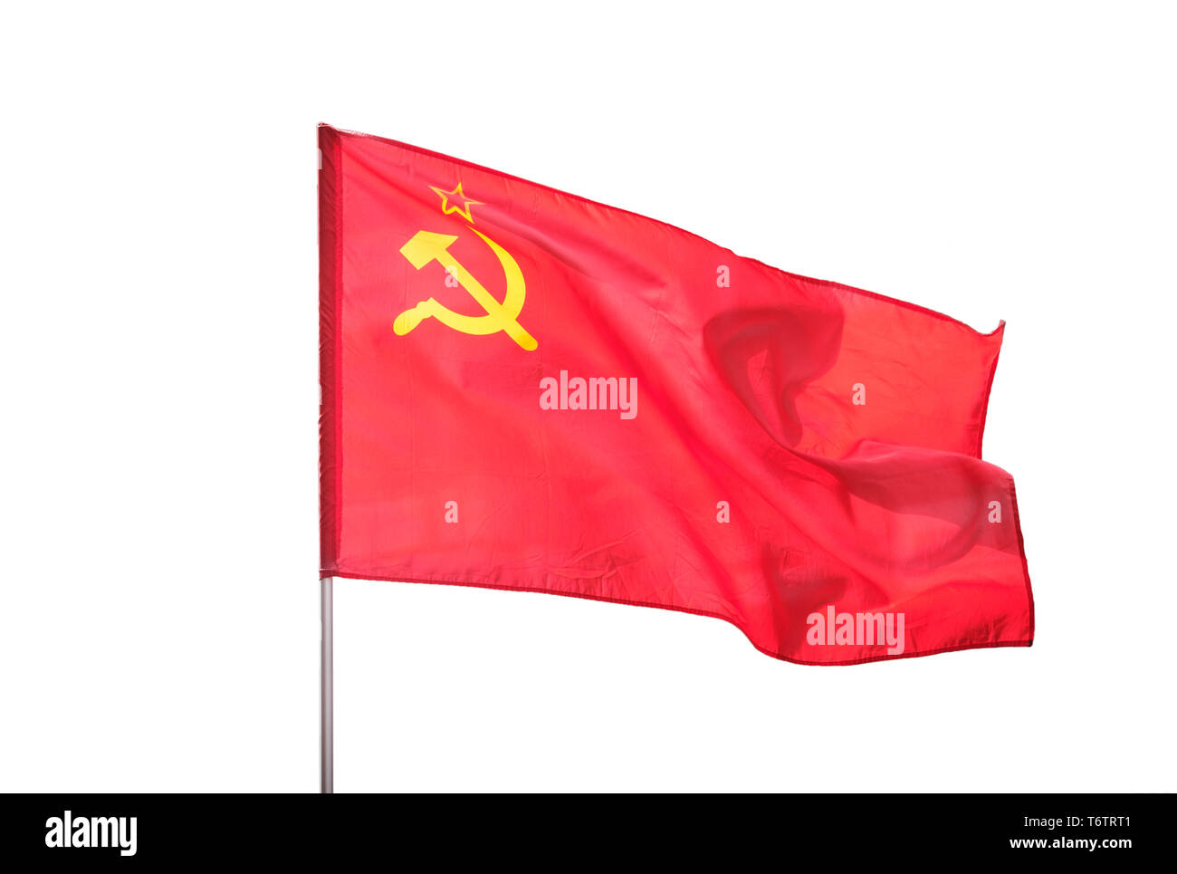 Soviet Union, Ussr flag isolated on white background Stock Photo