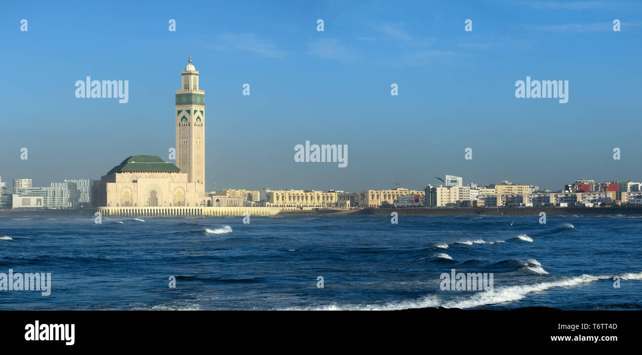 Hassan II mosque in Casablanca Morocco Stock Photo