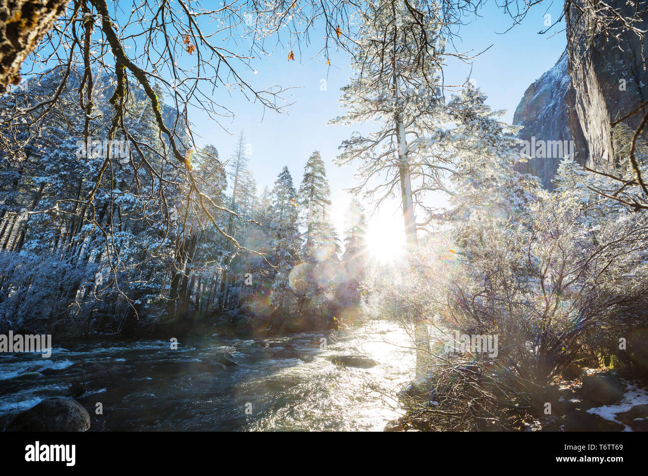 Winter in Yosemite Stock Photo - Alamy