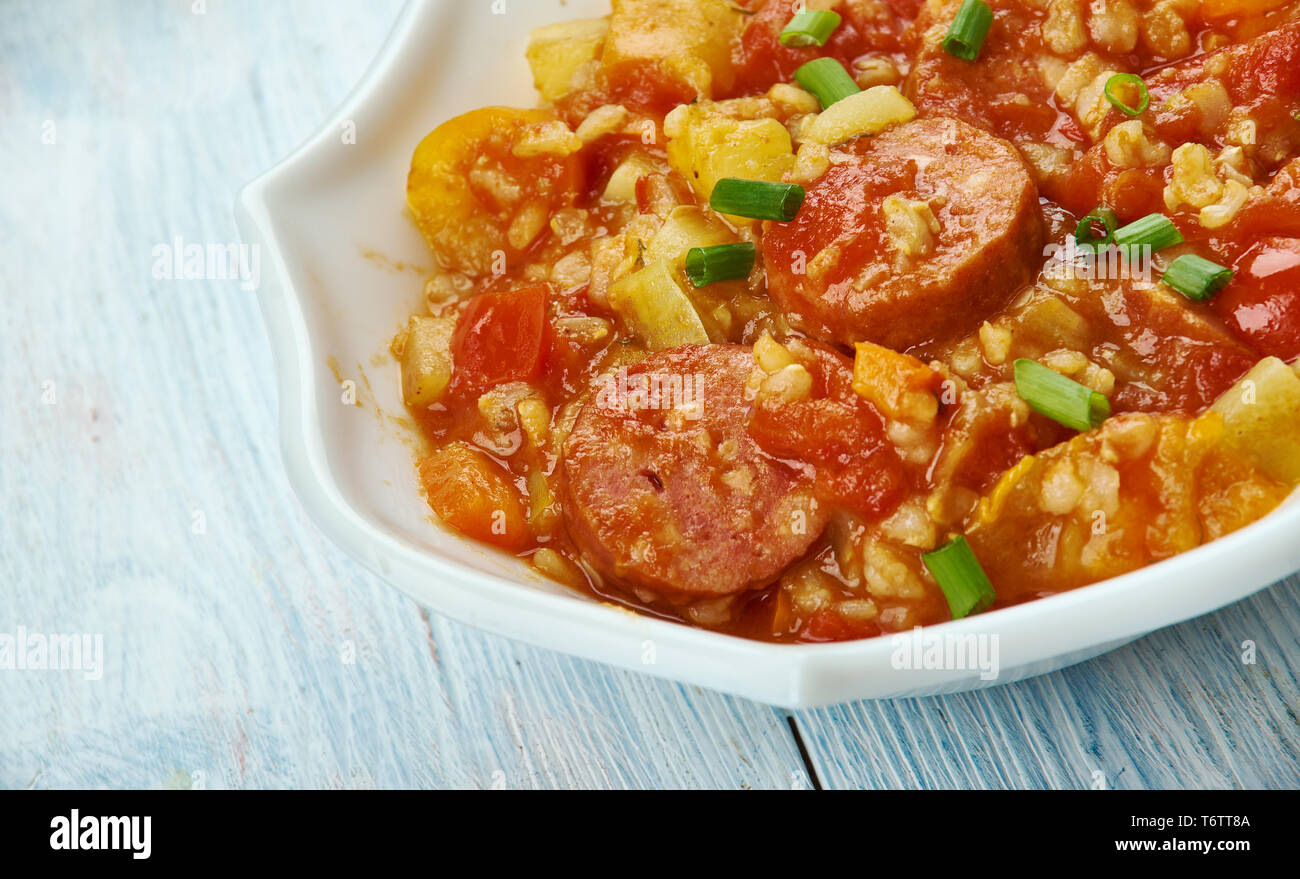 One Pot Jambalaya Stock Photo Alamy
