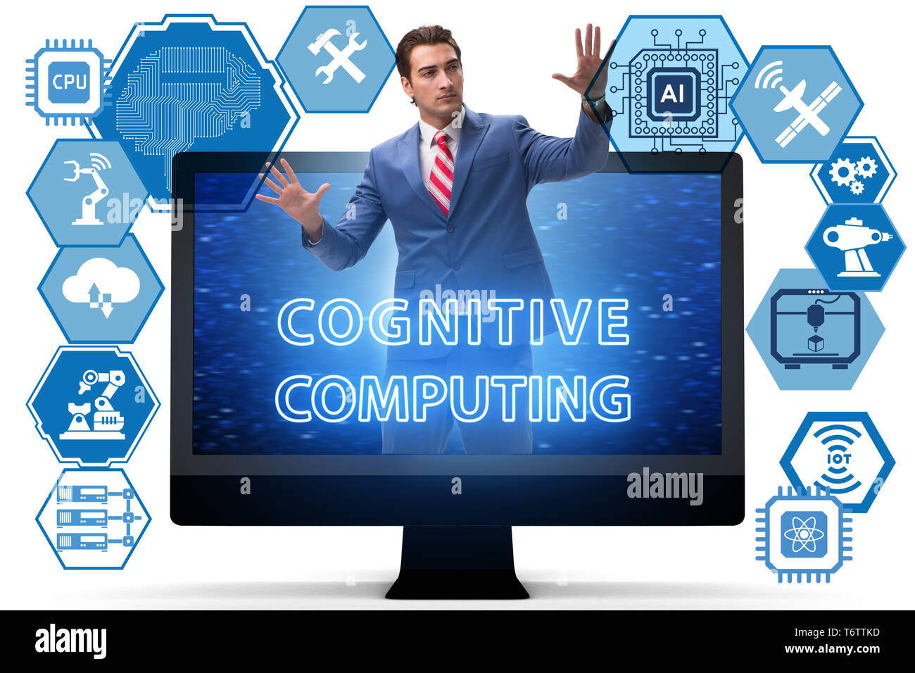 Cognitive computing concept as modern technology Stock Photo - Alamy