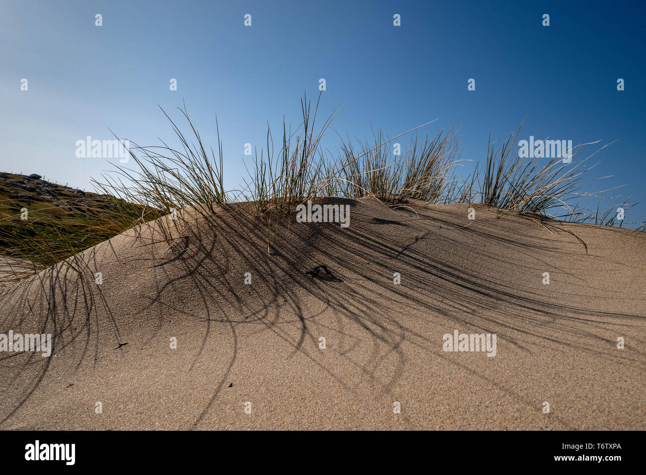 Sand dunes around Traigh Rosamol Stock Photo