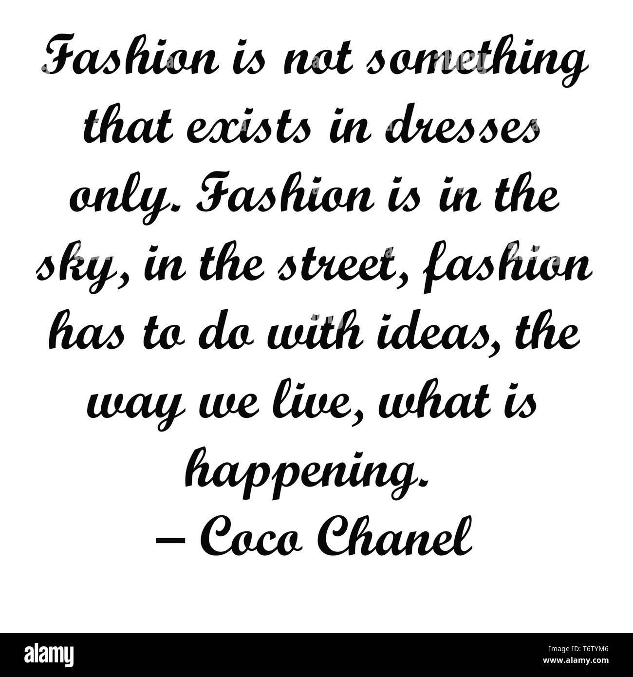 Poster Mit Coco Chanel Zitat Plakate Desenio
