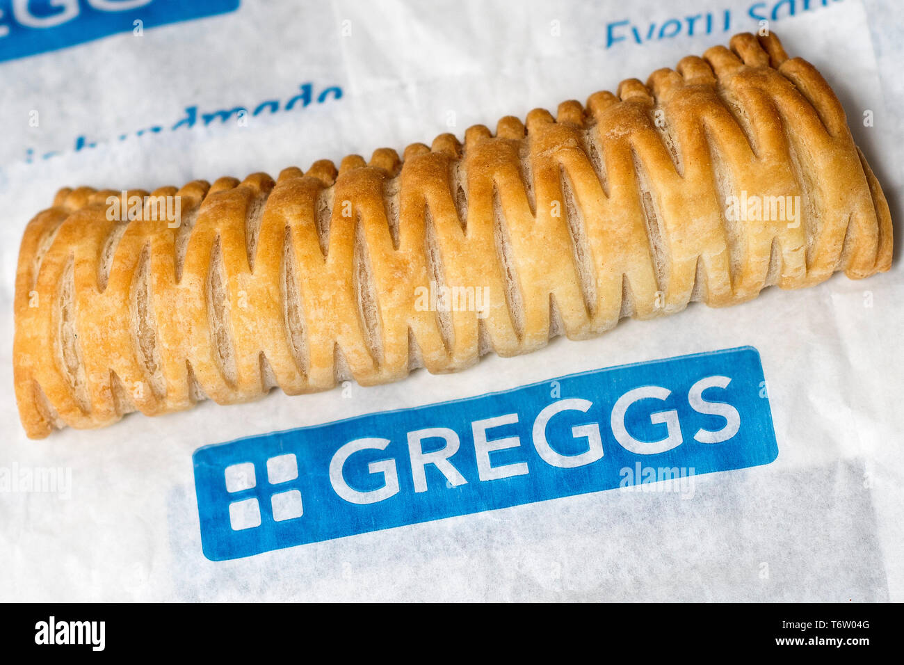 Greggs’ vegan sausage roll hi-res stock photography and images - Alamy