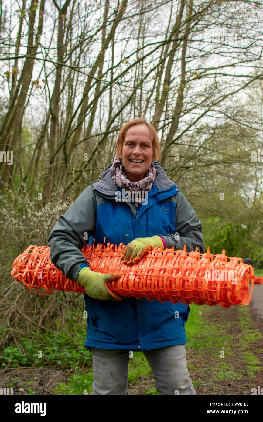 Our Stour is a new community project all about enjoying and improving the rivers and streams of the Stour Valley. The project will bring real benefits Stock Photo