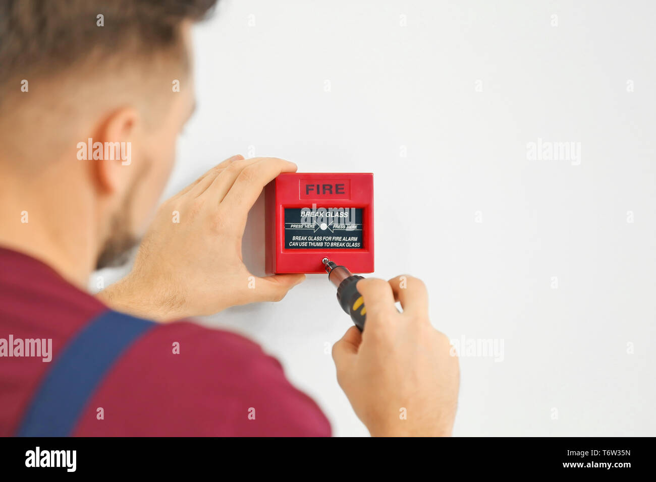 Fire Alarm Technician High Resolution Stock Photography And Images
