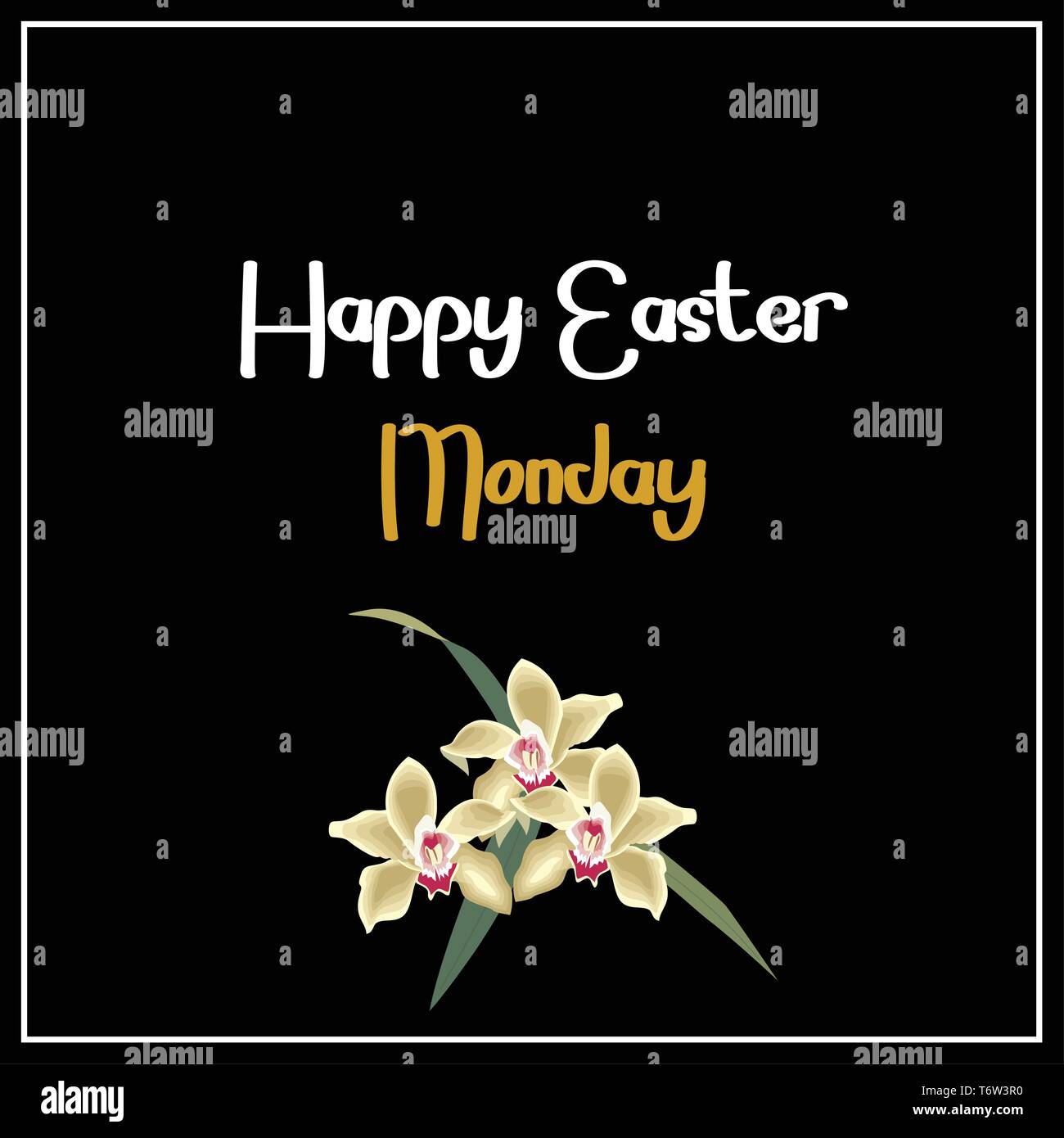 Happy Easter Monday Quote Stock Vector Image Art Alamy