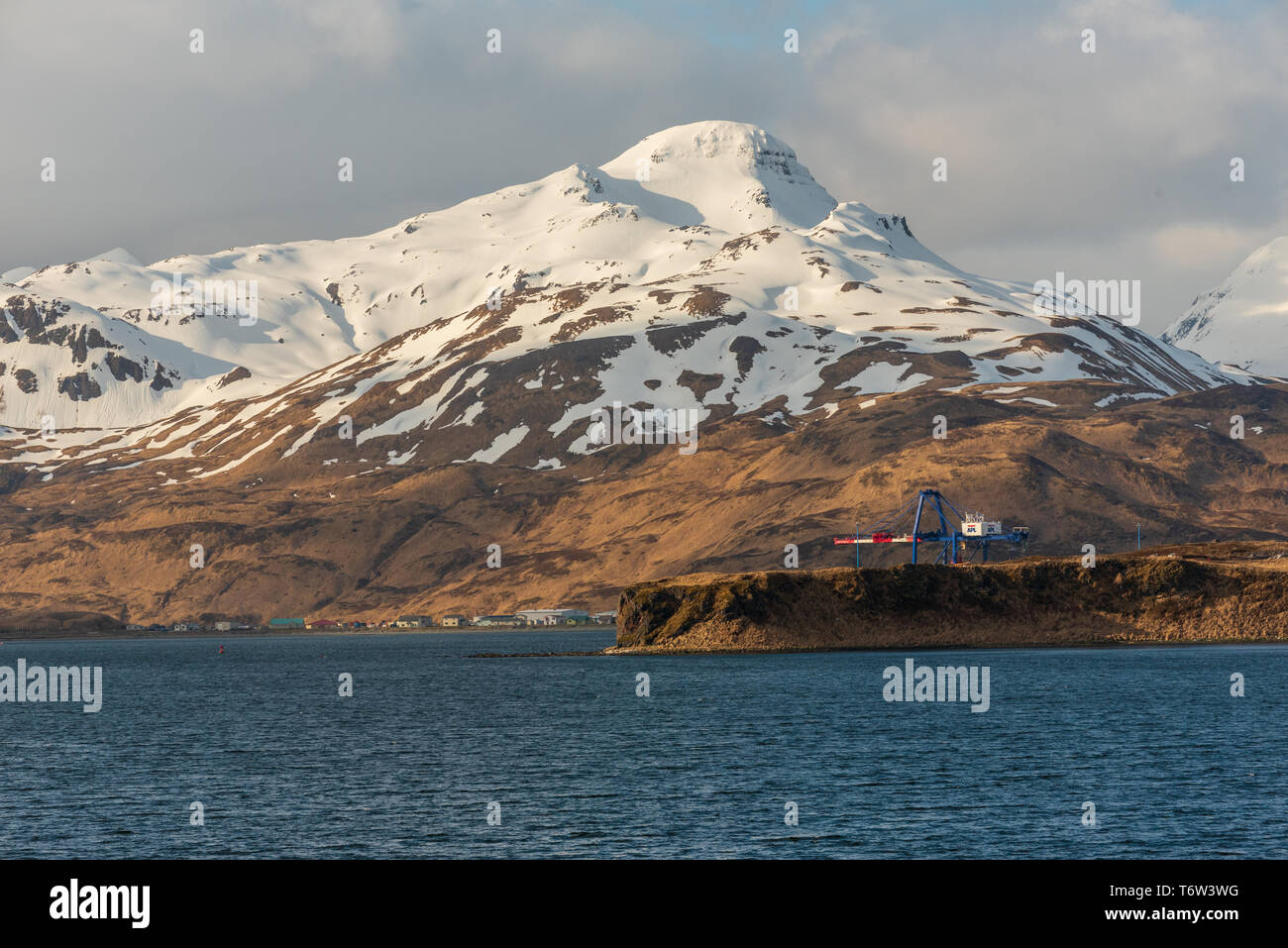 Dutch Harbor, AlaskaApril 23, 2016. Photo of Dutch Harbor, a working