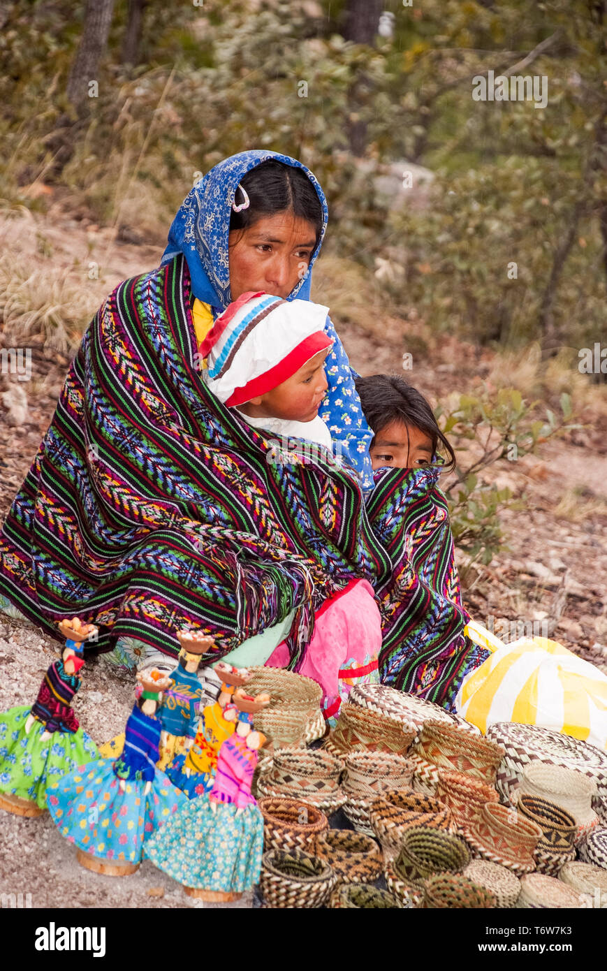 Mexico Sierra Tarahumara Indian Woman Hi-res Stock Photography And 