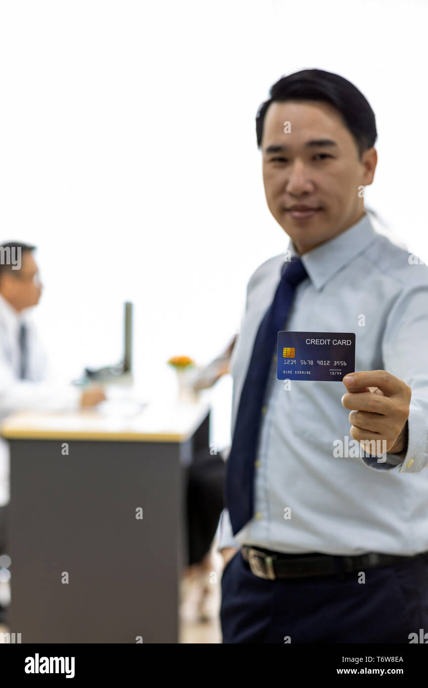 Patient with credit card for insurance concept Stock Photo