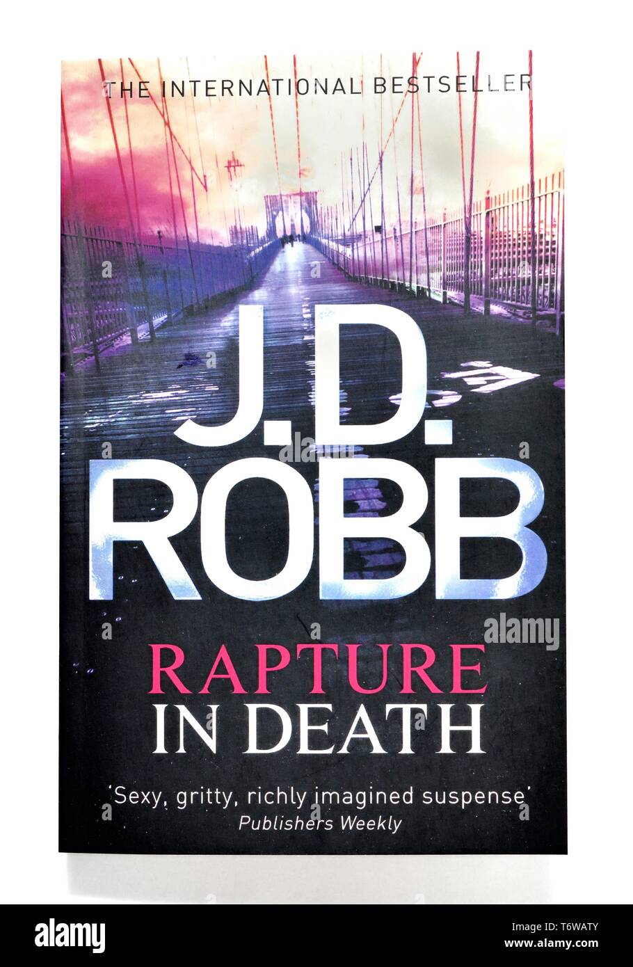 J.D Robb, rapture in death,international bestseller,paperback book, Stock Photo