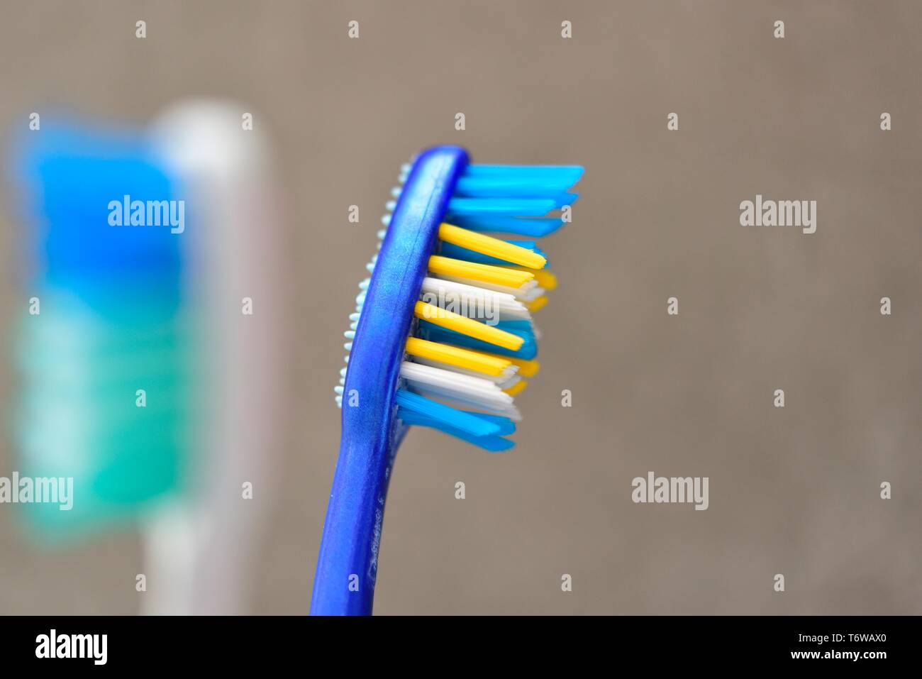 toothbrush bristles turning yellow