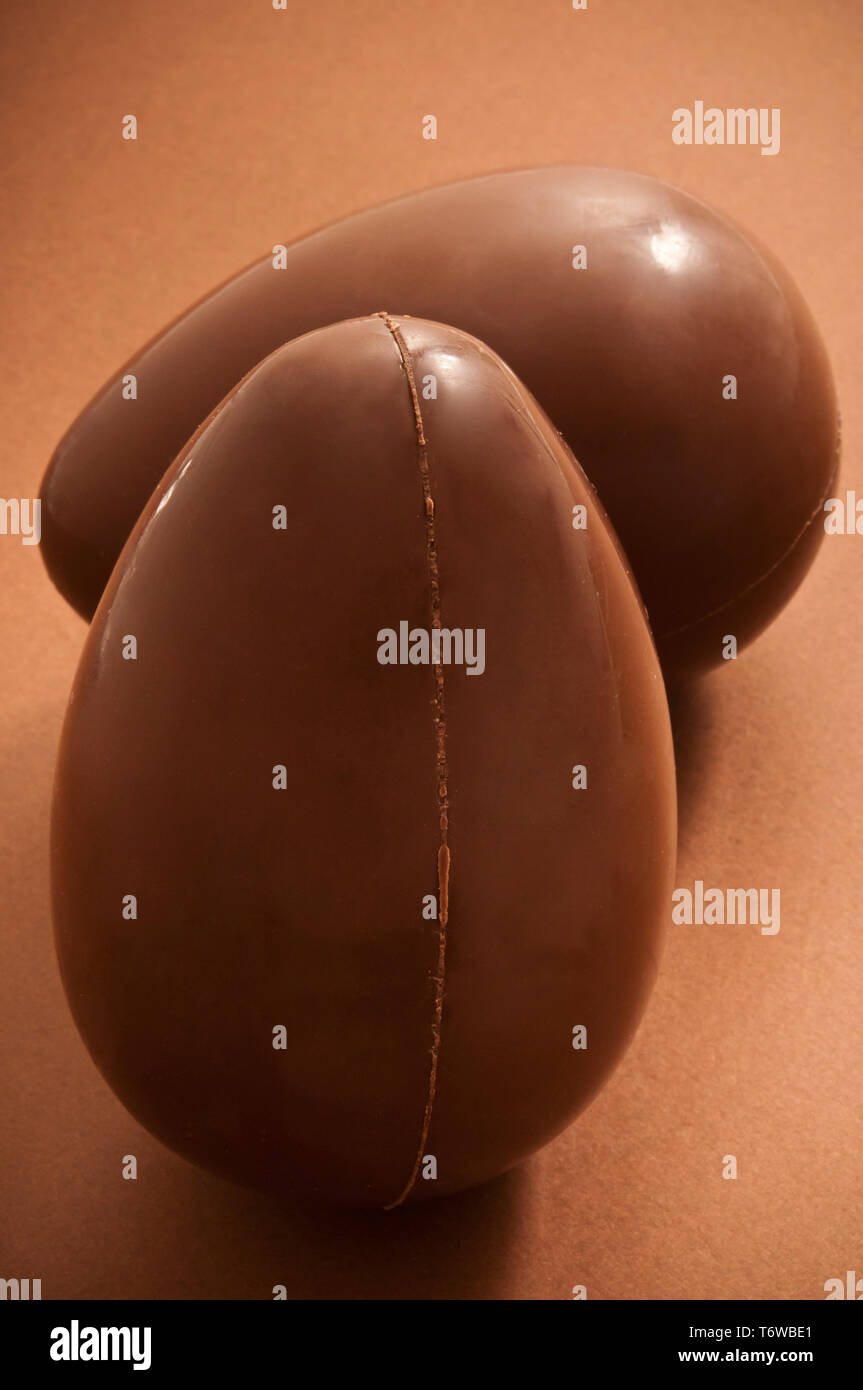 a chocolate Easter egg Stock Photo