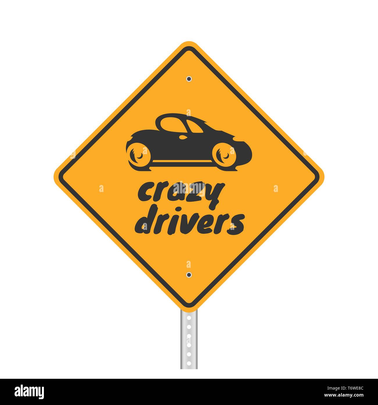 Drive crazy drive crazy mark Stock Vector Images Alamy