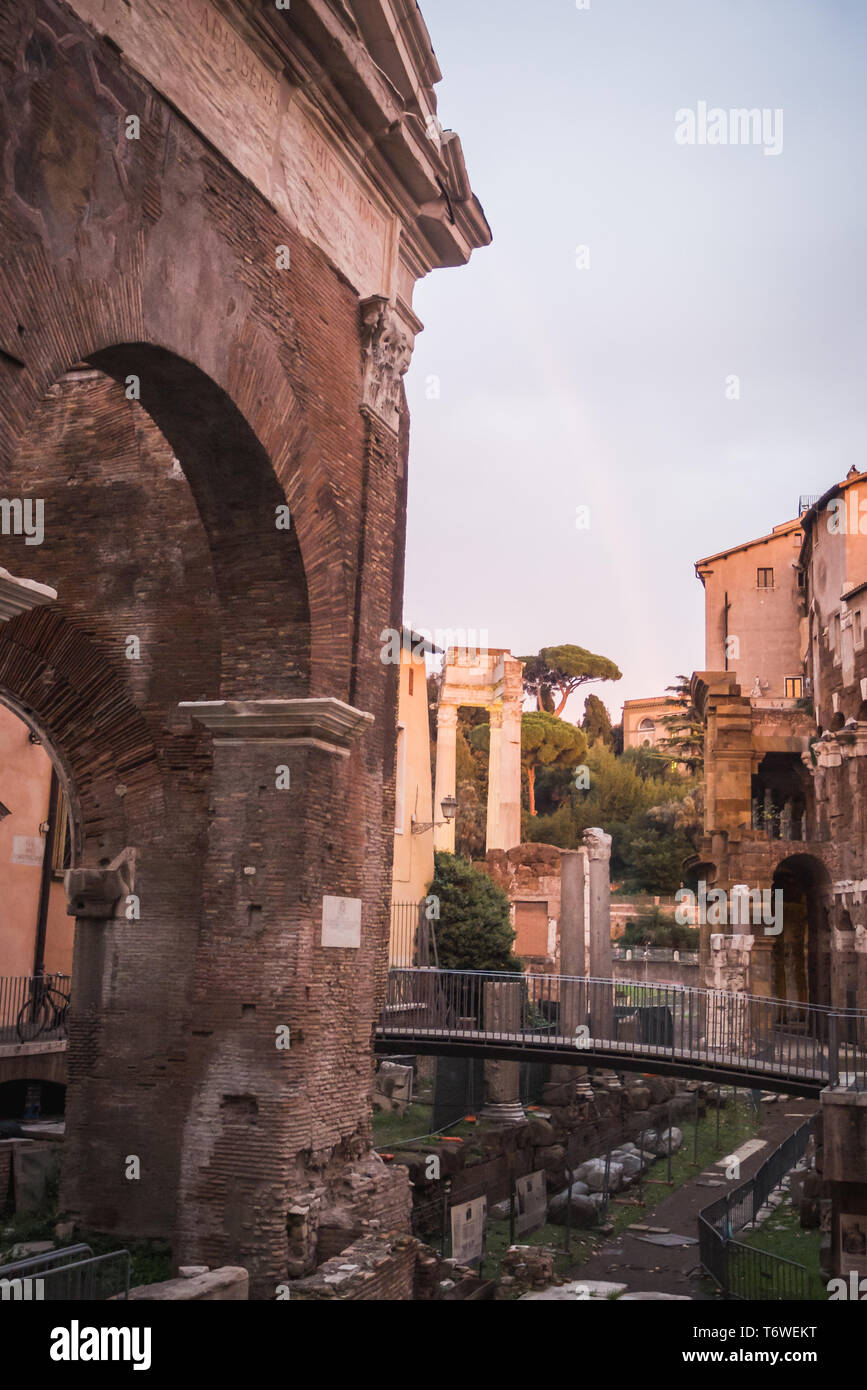 Ancient rome forum illustration hi-res stock photography and images - Alamy