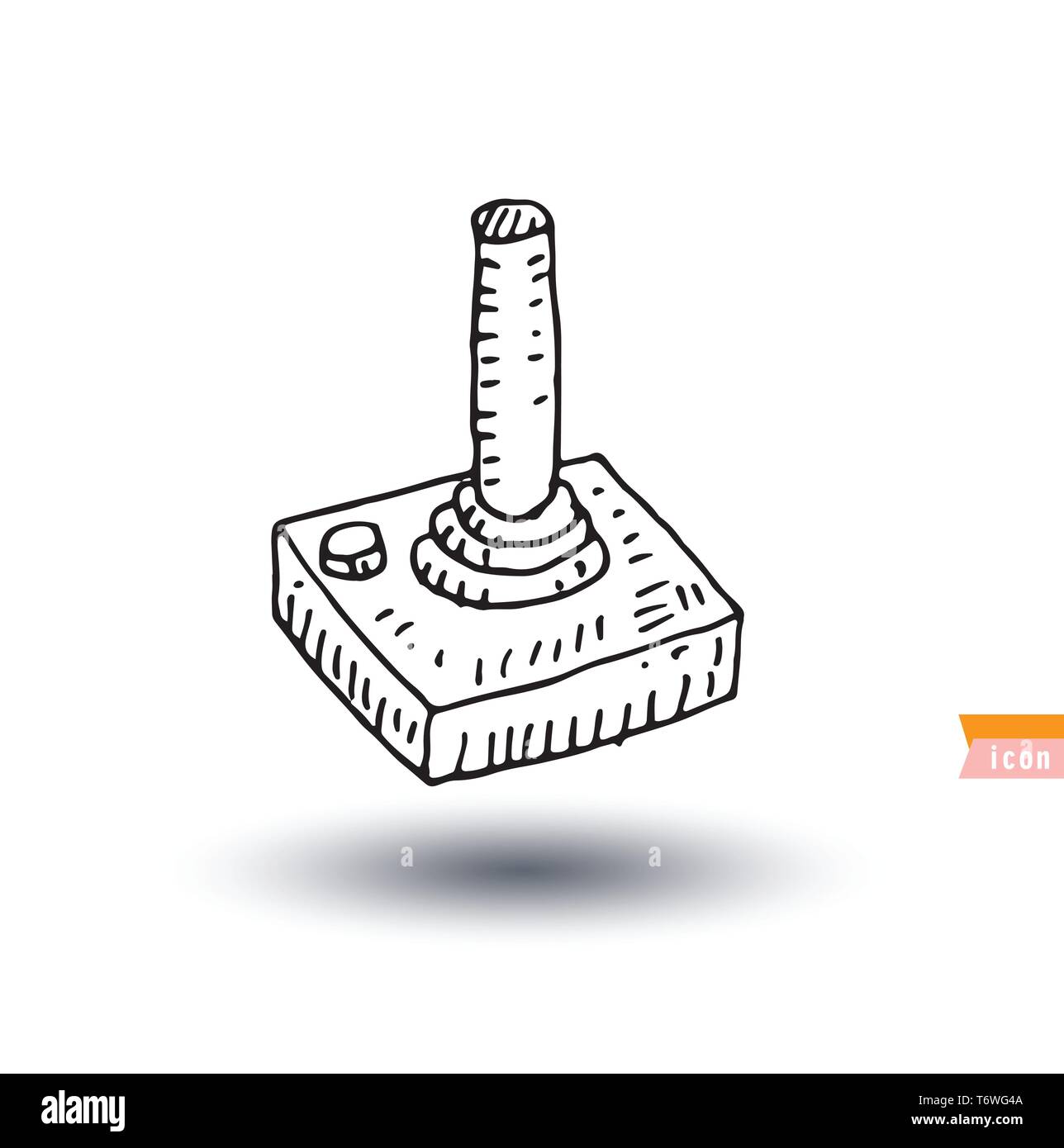Video game console icon, vector illustration Stock Vector Image & Art ...