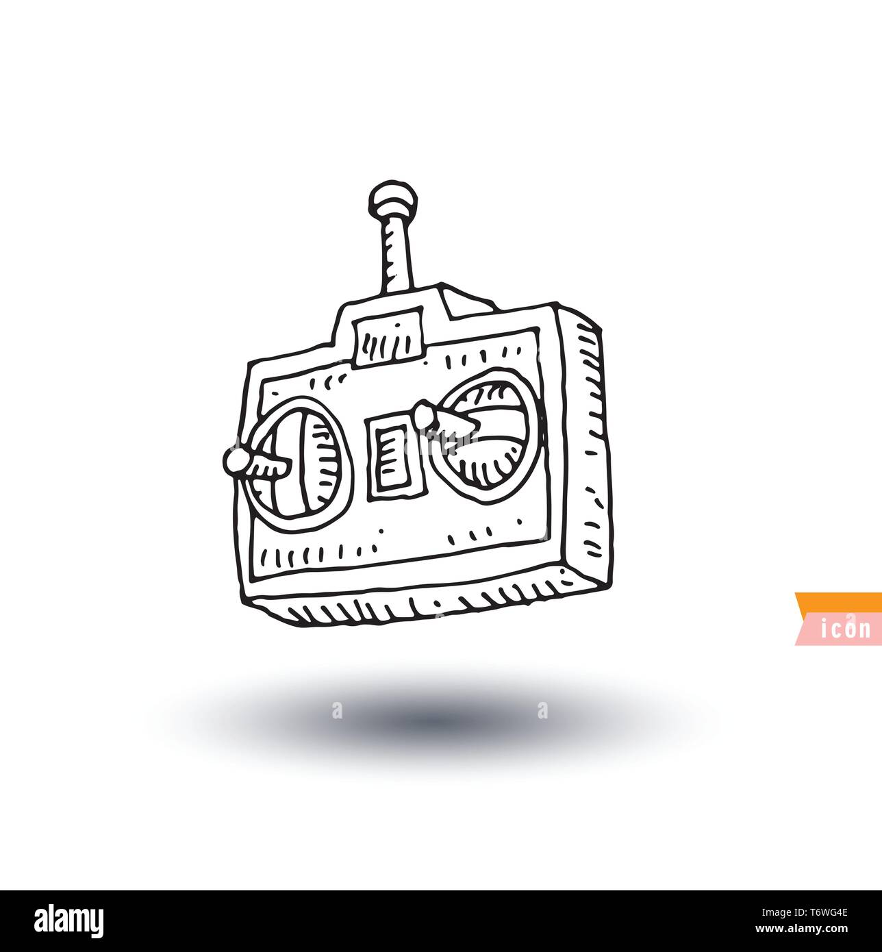 Video game console icon, vector illustration Stock Vector Image & Art ...