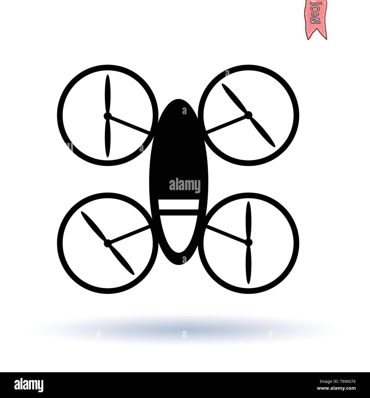 Drone with Camera icon, Vector Stock Vector Image & Art - Alamy