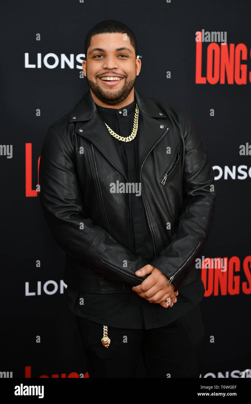 O'Shea Jackson Jr attends the premiere of 'Long Shot' at AMC Lincoln Square Theater on April 30, 2019 in New York City. Stock Photo