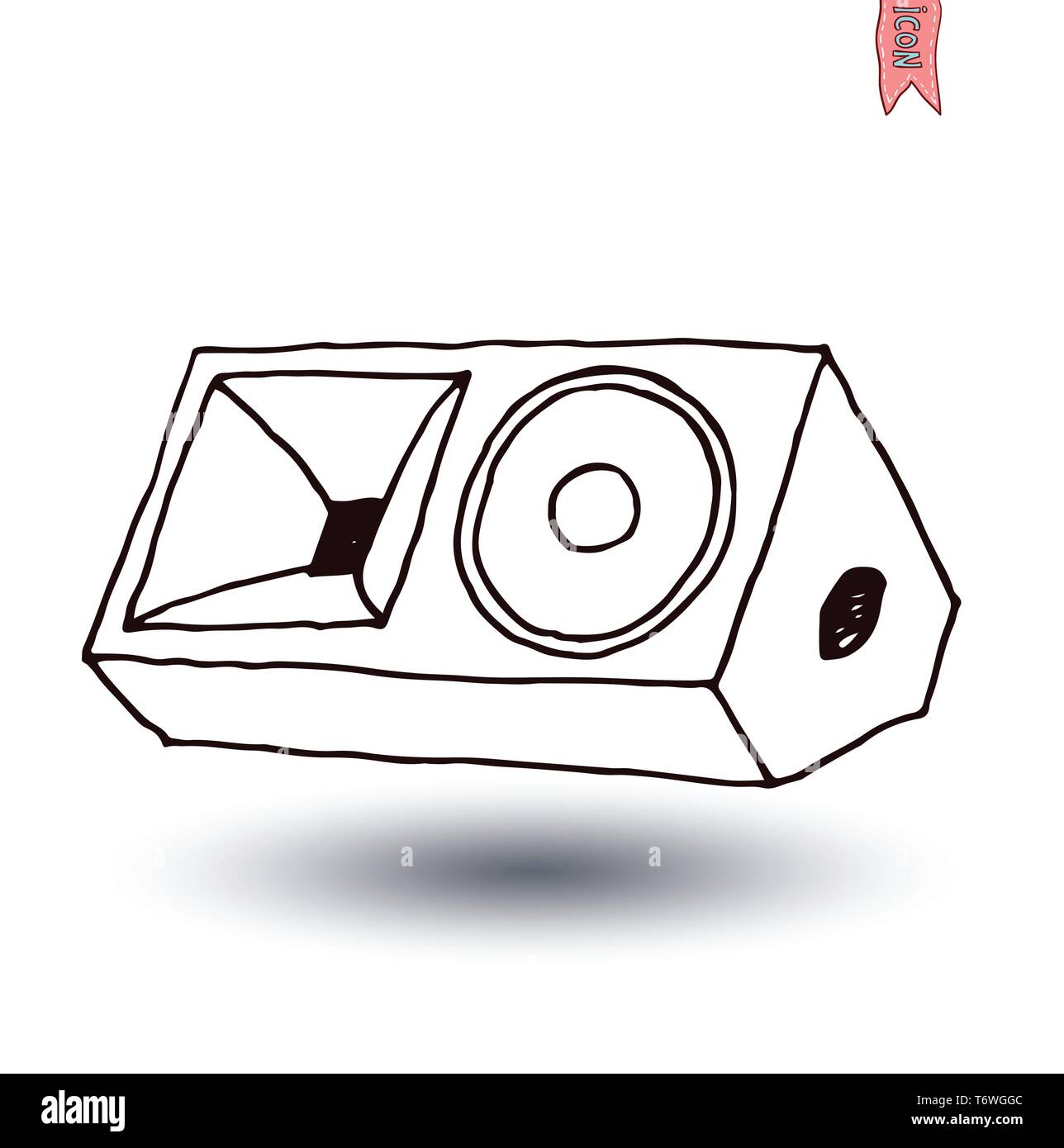 Speaker icon. Vector illustration Stock Vector Image & Art - Alamy