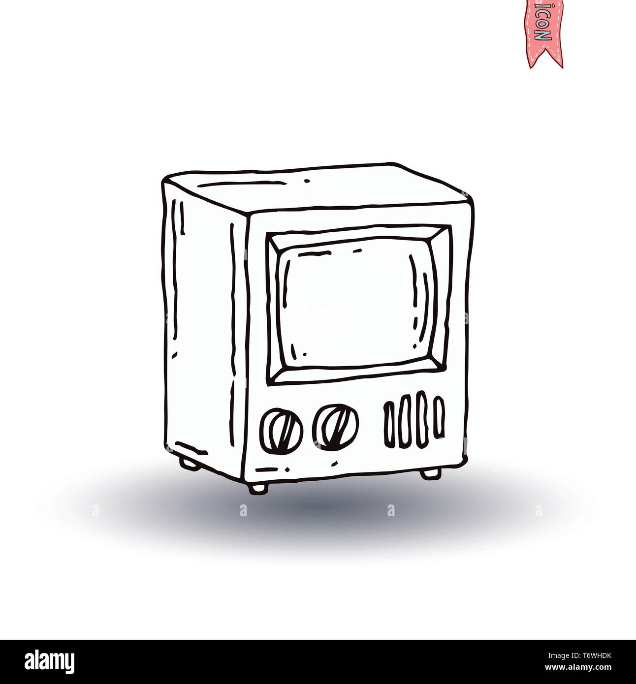 Televisions, vintage and modern, vector illustration Stock Vector Image ...