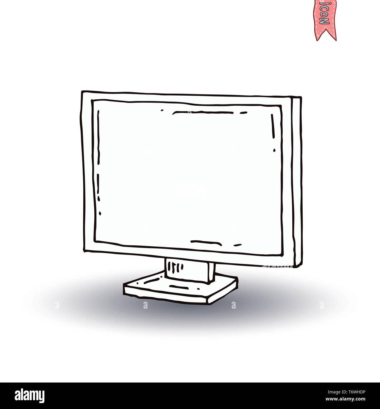 Televisions, vintage  and modern, vector illustration Stock Vector