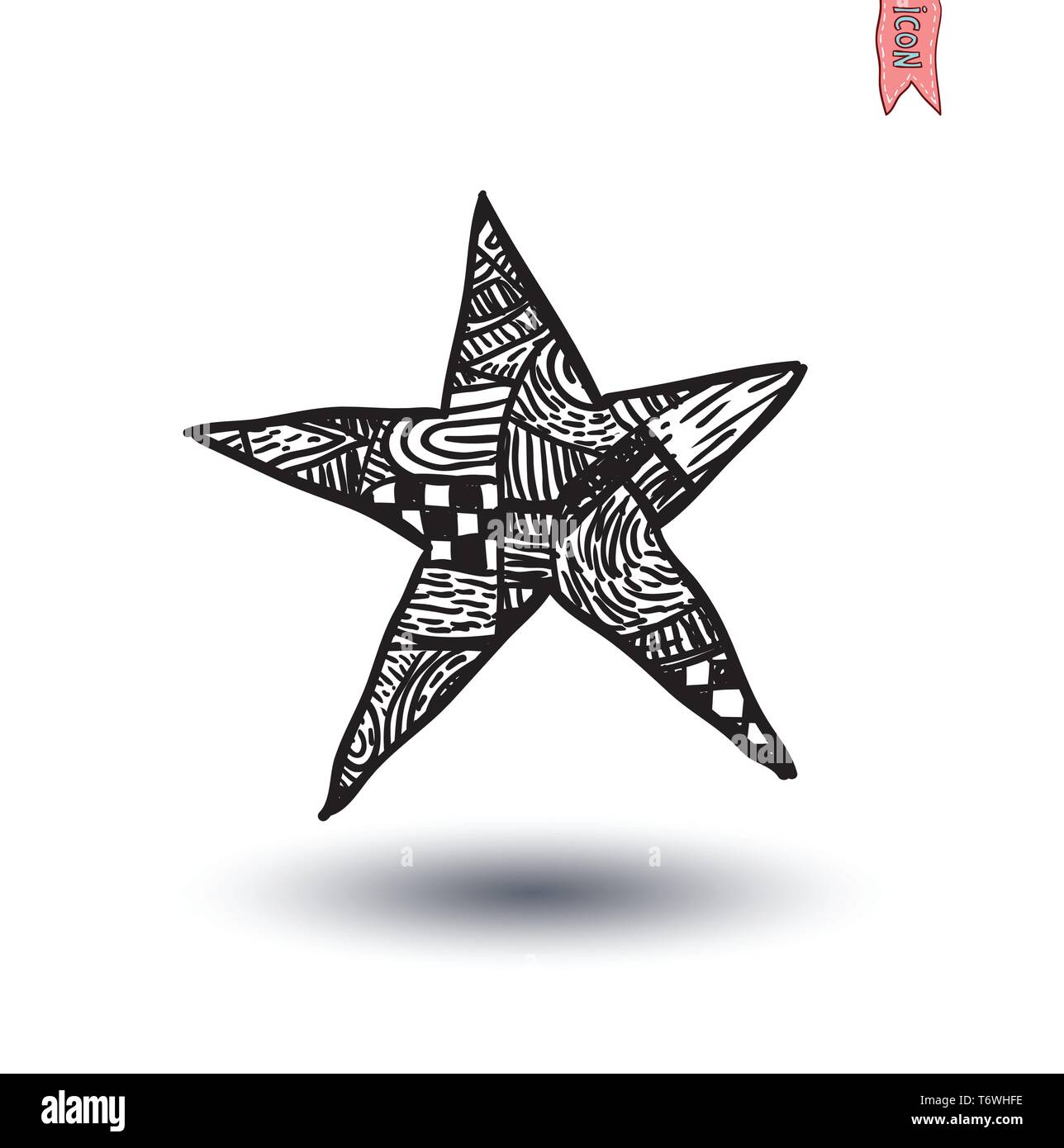 Sun icon, hand drawn vector illustration Stock Vector Image & Art - Alamy