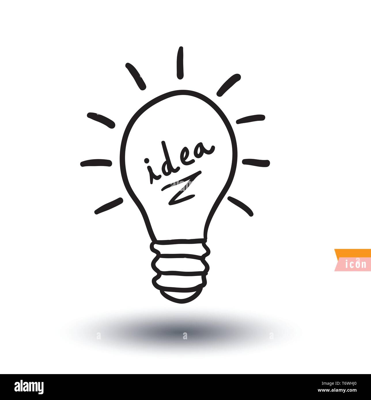 Set bulb idea icon, vector illustration Stock Vector Image & Art - Alamy