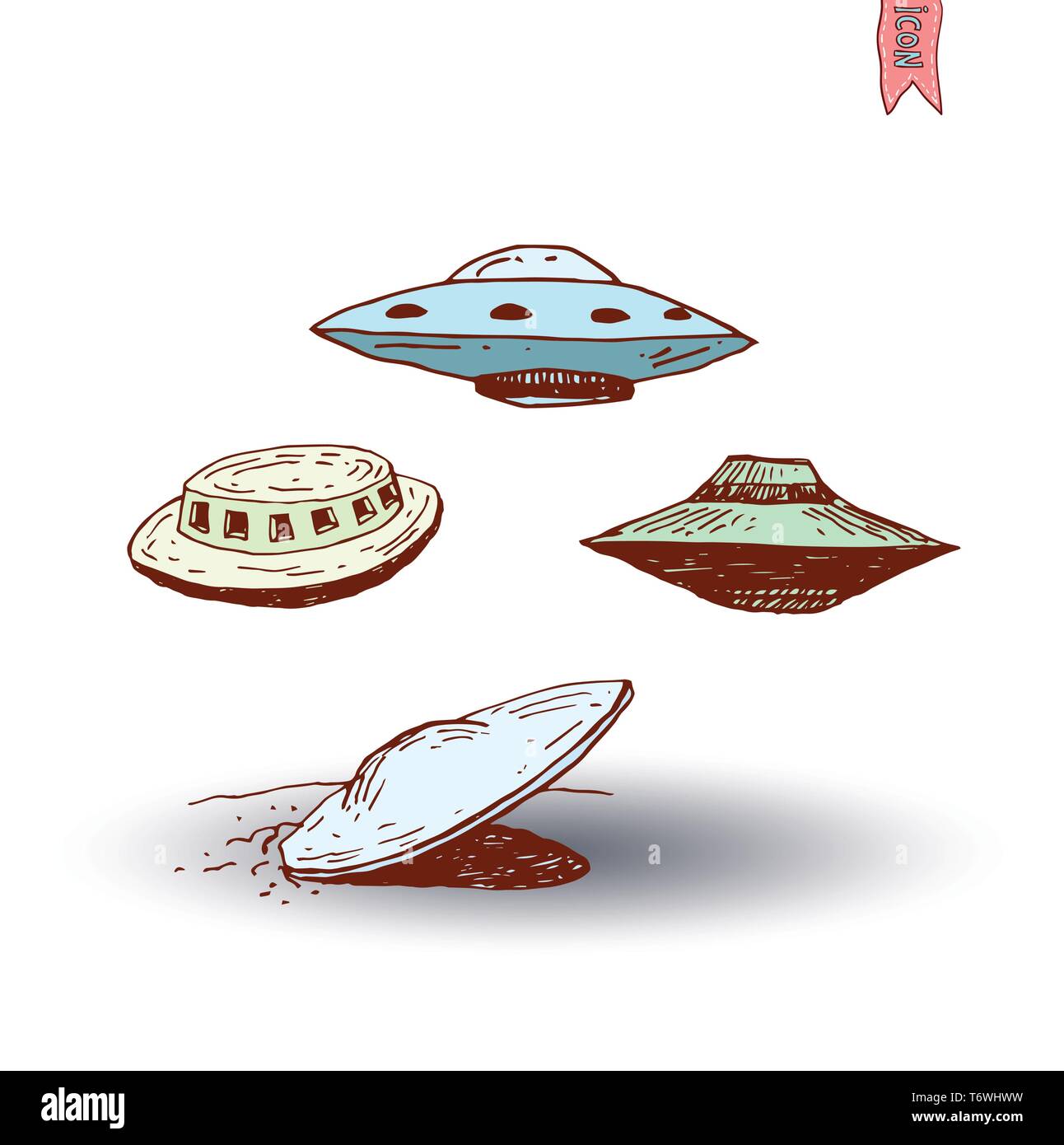 space icon, hand drawn vector illustration Stock Vector Image & Art - Alamy