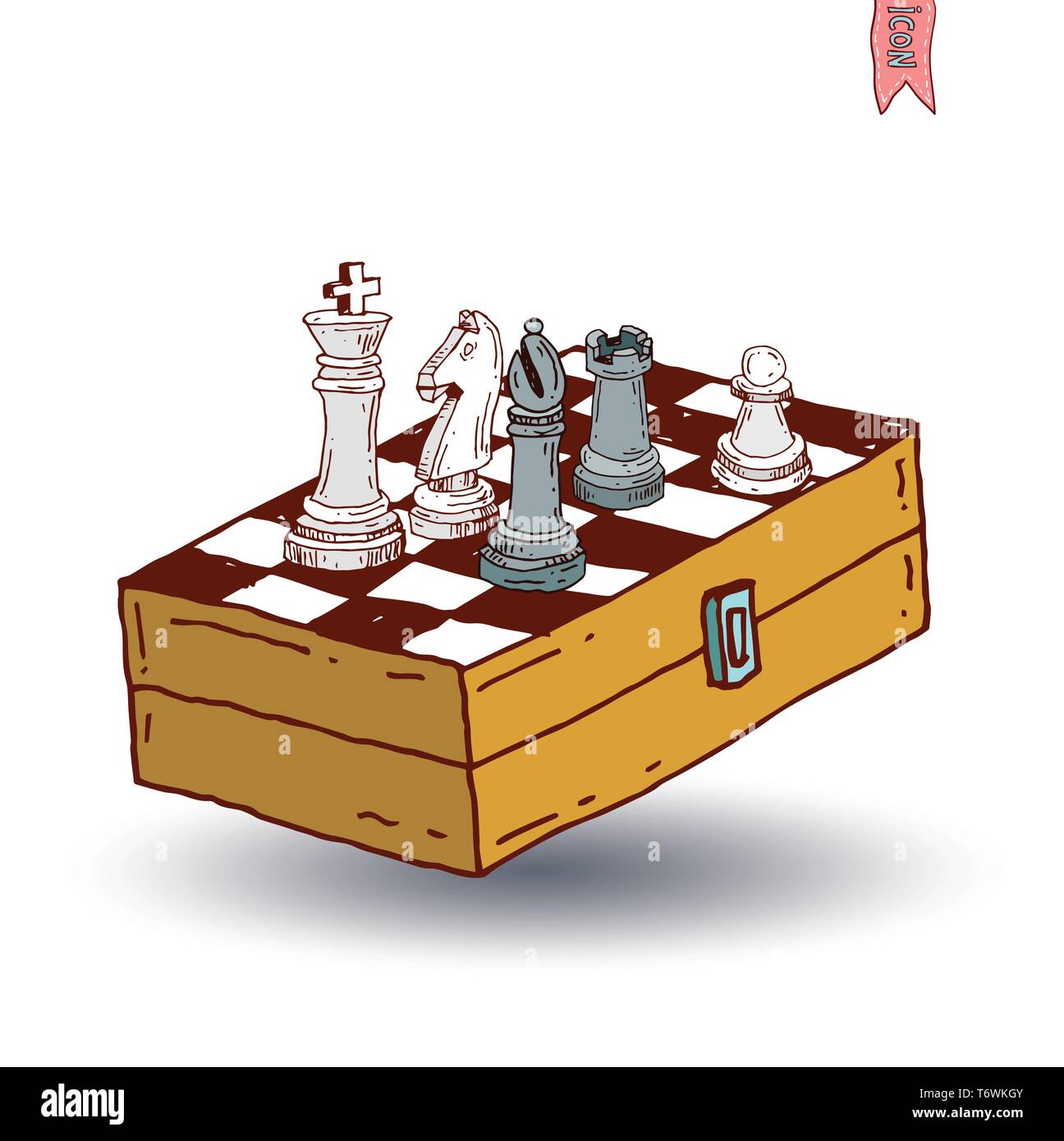 An hand drawn vector picture from series: The World's Great Chess