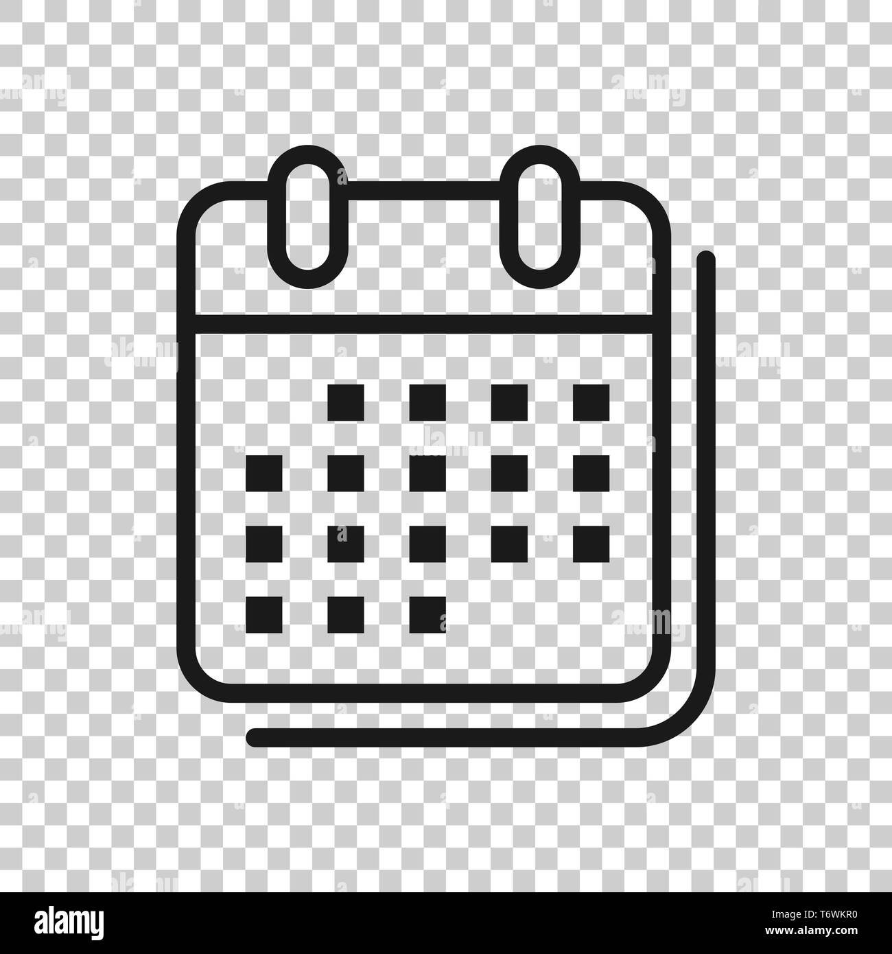 Calendar Organizer Icon In Transparent Style Appointment Event Vector Illustration On Isolated Background Month Deadline Business Concept Stock Vector Image Art Alamy